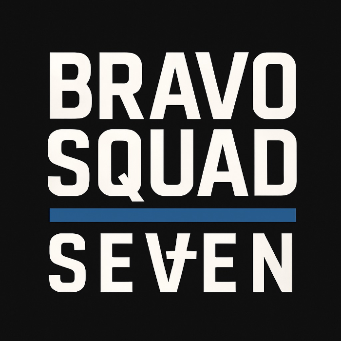 BRAVO SQUAD SEVEN THIN BLUE LINE STICKER
